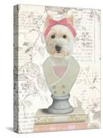 Canine Couture Newsprint II-Emily Adams-Stretched Canvas
