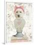 Canine Couture Newsprint II-Emily Adams-Framed Art Print