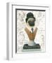 Canine Couture Newsprint III-Emily Adams-Framed Art Print