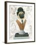 Canine Couture Newsprint III-Emily Adams-Framed Art Print