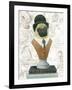 Canine Couture Newsprint III-Emily Adams-Framed Art Print