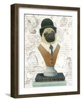 Canine Couture Newsprint III-Emily Adams-Framed Art Print