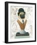 Canine Couture Newsprint III-Emily Adams-Framed Art Print