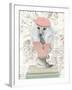 Canine Couture Newsprint IV-Emily Adams-Framed Art Print