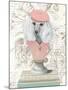 Canine Couture Newsprint IV-Emily Adams-Mounted Art Print