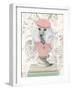 Canine Couture Newsprint IV-Emily Adams-Framed Art Print