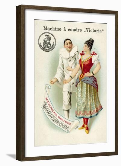 Canio and Nedda, Characters from Ruggero Leoncavallo's Opera Pagliacci-null-Framed Giclee Print