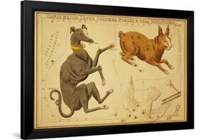 Canis Major and Lepus Constellations, 1825-Science Source-Framed Giclee Print