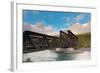 Canmore Engine Bridge on Bow River, Canmore, Alberta, Canada-null-Framed Photographic Print