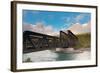 Canmore Engine Bridge on Bow River, Canmore, Alberta, Canada-null-Framed Photographic Print