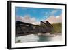 Canmore Engine Bridge on Bow River, Canmore, Alberta, Canada-null-Framed Photographic Print