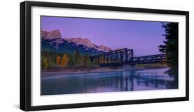 Canmore Engine Bridge on Bow River, Canmore, Alberta, Canada-null-Framed Photographic Print