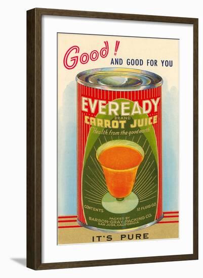 Canned Carrot Juice-null-Framed Art Print