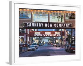 Cannery Row, Monterey, Central Coast, California, Usa-Walter Bibikow-Framed Photographic Print