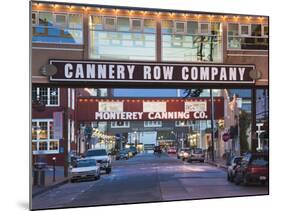 Cannery Row, Monterey, Central Coast, California, Usa-Walter Bibikow-Mounted Photographic Print