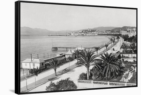 Cannes and La Croisette-Chris Hellier-Framed Stretched Canvas