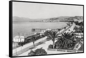 Cannes and La Croisette-Chris Hellier-Framed Stretched Canvas