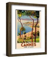 Cannes - Côte d'Azur, France - French Riviera-Lucien Peri-Framed Art Print