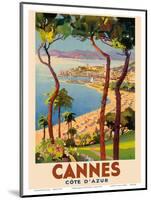 Cannes - Côte d'Azur, France - French Riviera-Lucien Peri-Mounted Art Print