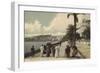 Cannes, La Promenade De La Croisette-null-Framed Giclee Print