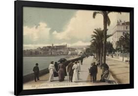 Cannes, La Promenade De La Croisette-null-Framed Giclee Print