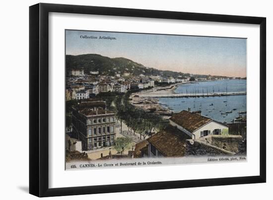 Cannes, Le Cours Et Boulevard De La Croisette-null-Framed Giclee Print