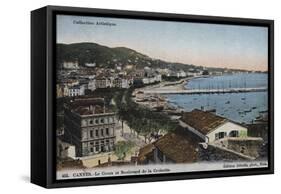 Cannes, Le Cours Et Boulevard De La Croisette-null-Framed Stretched Canvas