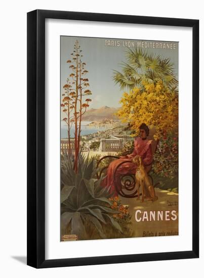 Cannes, P.L.M., circa 1910-Hugo F, D'alesi-Framed Giclee Print