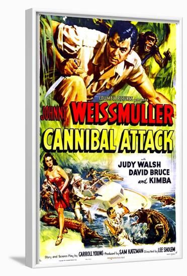 Cannibal Attack-null-Framed Art Print