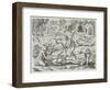 Cannibals in Darien, Panama, Capturing Spaniards, Gottfried, Pub. Merian, Frankfurt, 1631-Theodor de Bry-Framed Giclee Print