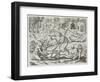 Cannibals in Darien, Panama, Capturing Spaniards, Gottfried, Pub. Merian, Frankfurt, 1631-Theodor de Bry-Framed Giclee Print