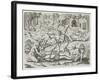 Cannibals in Darien, Panama, Capturing Spaniards, Gottfried, Pub. Merian, Frankfurt, 1631-Theodor de Bry-Framed Giclee Print