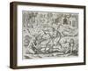 Cannibals in Darien, Panama, Capturing Spaniards, Gottfried, Pub. Merian, Frankfurt, 1631-Theodor de Bry-Framed Giclee Print