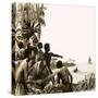 Cannibals Try to Stop Herman Melville Leaving the Polynesian Islands-null-Stretched Canvas