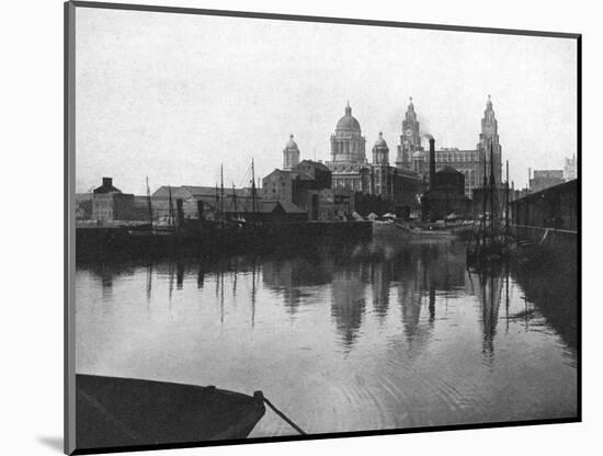 Canning Dock, Liverpool, 1924-1926-Valentine & Sons-Mounted Giclee Print