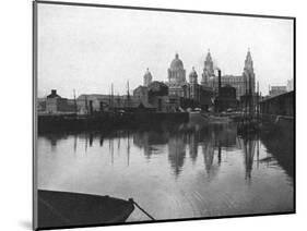 Canning Dock, Liverpool, 1924-1926-Valentine & Sons-Mounted Giclee Print