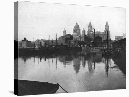 Canning Dock, Liverpool, 1924-1926-Valentine & Sons-Stretched Canvas