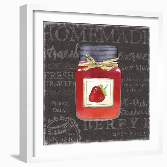 Canning Kitchen I black-Beth Grove-Framed Art Print