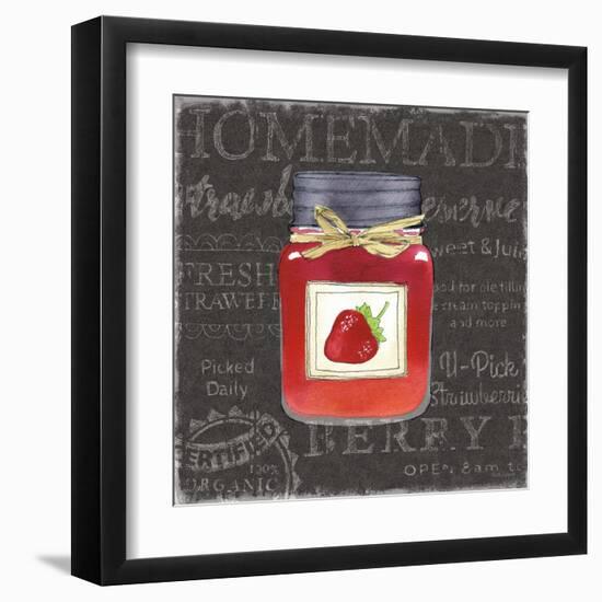 Canning Kitchen I black-Beth Grove-Framed Art Print