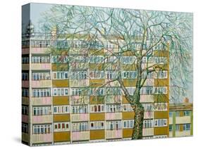 Canning Town Winter-Noel Paine-Stretched Canvas