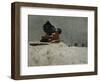 Cannon, Akershus, 1880 oil on board-Fritz Thaulow-Framed Giclee Print