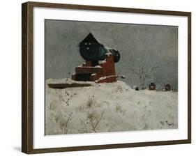 Cannon, Akershus, 1880 oil on board-Fritz Thaulow-Framed Giclee Print