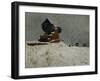 Cannon, Akershus, 1880 oil on board-Fritz Thaulow-Framed Giclee Print