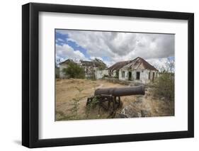 Cannon around the Ruined Buildings at Fort Saint James, St. John'S, Antigua-Roberto Moiola-Framed Photographic Print