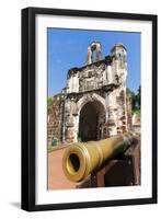 Cannon at Porta De Santiago-Nico Tondini-Framed Premium Photographic Print