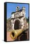 Cannon at Porta De Santiago-Nico Tondini-Framed Stretched Canvas