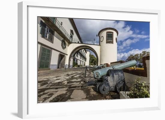 Cannon at the Palacio De Sao Lourenco in the Heart of the City of Funchal, Madeira, Europe-Michael Nolan-Framed Photographic Print