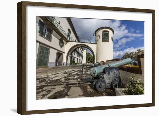 Cannon at the Palacio De Sao Lourenco in the Heart of the City of Funchal, Madeira, Europe-Michael Nolan-Framed Photographic Print