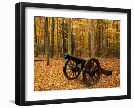 Cannon at Yorktown, Colonial National Historical Park, Virginia, USA-Charles Gurche-Framed Premium Photographic Print