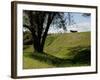 Cannon Atop a Redoubt at Yorktown Battlefield, Virginia-null-Framed Photographic Print